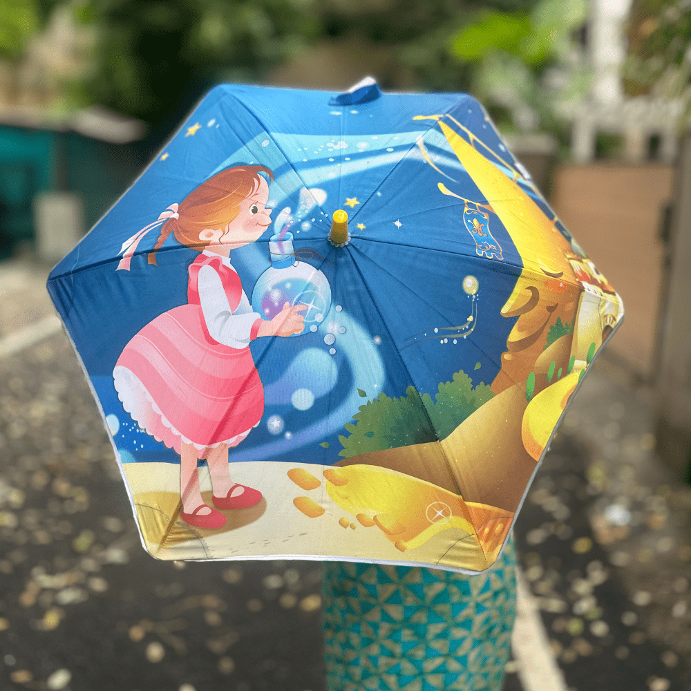 Mid Star Shaped Glow in the Dark Umbrella
