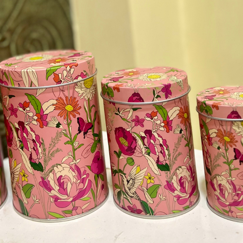 4 in 1 Floral Tin set