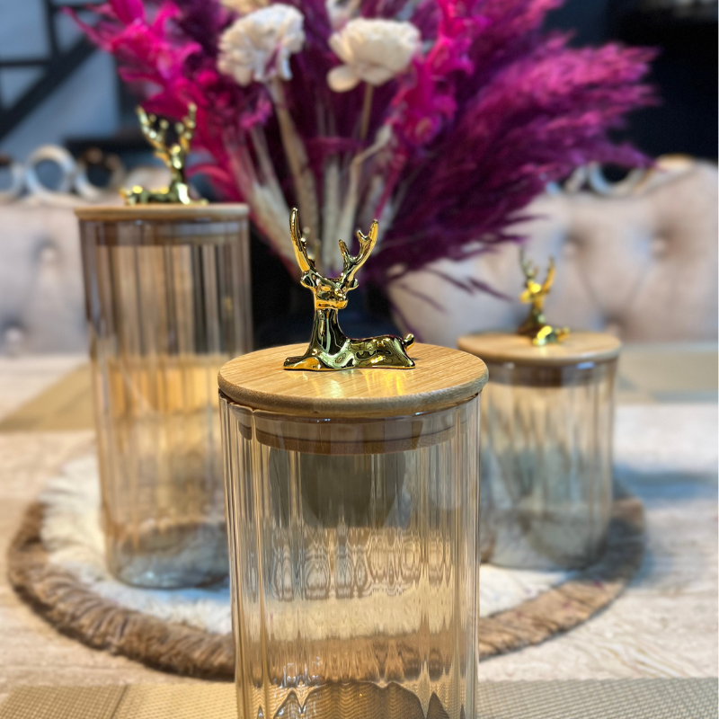 Luxe Reindeer Jar Set