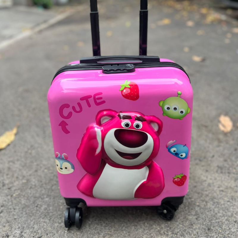 Dual Sided 3D Lotso Bear Suitcase