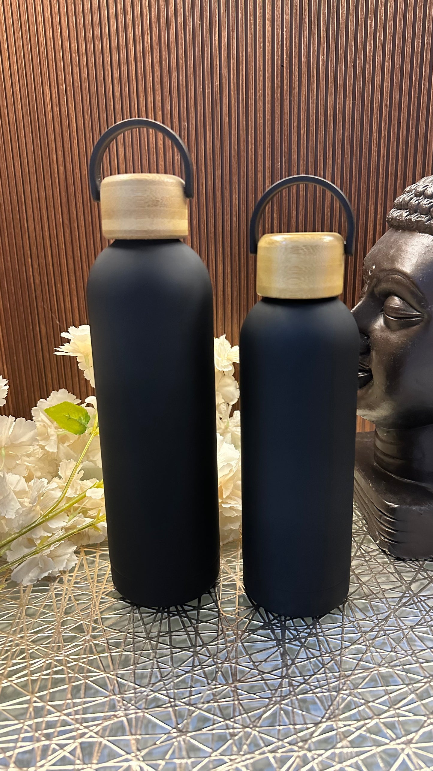 Matt finish Bamboo lid Flask