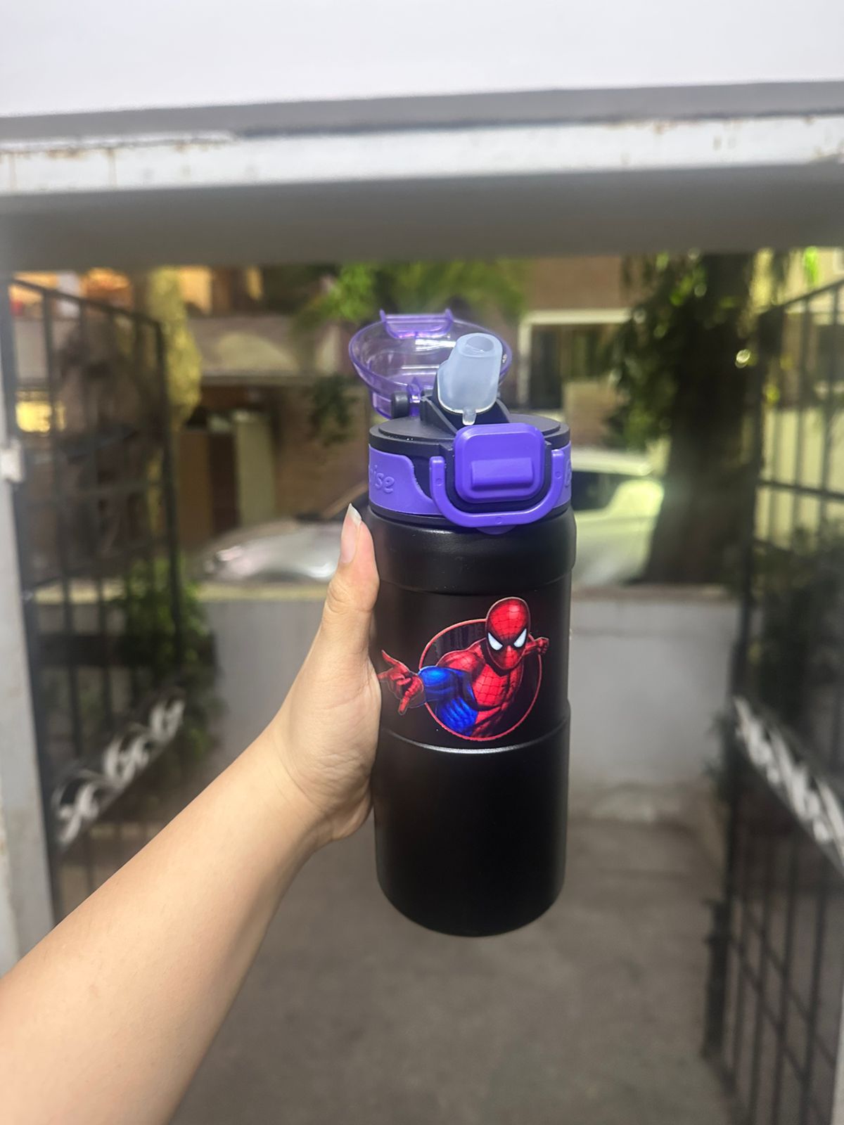 600ml Disney Themed Insulated Water Bottle for Kids –  with Protective Silicone Character Sleeve