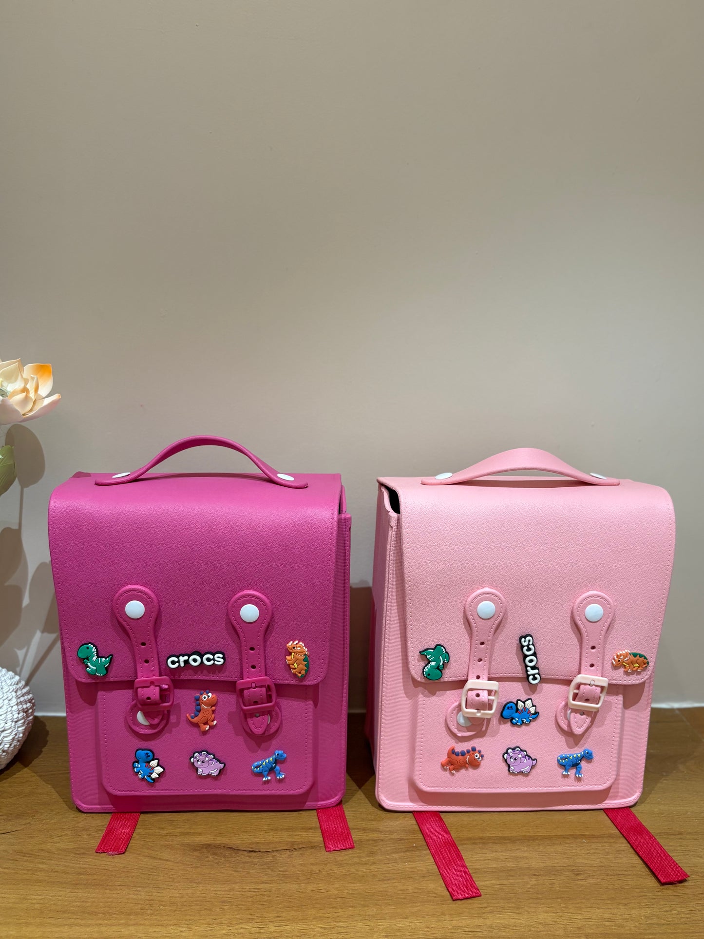🌸 Premium Motif Kids Backpack | Dino Charm Edition 🦖✨