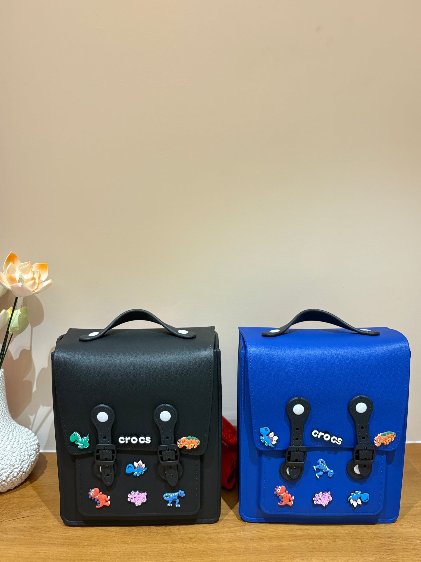 🌸 Premium Motif Kids Backpack | Dino Charm Edition 🦖✨