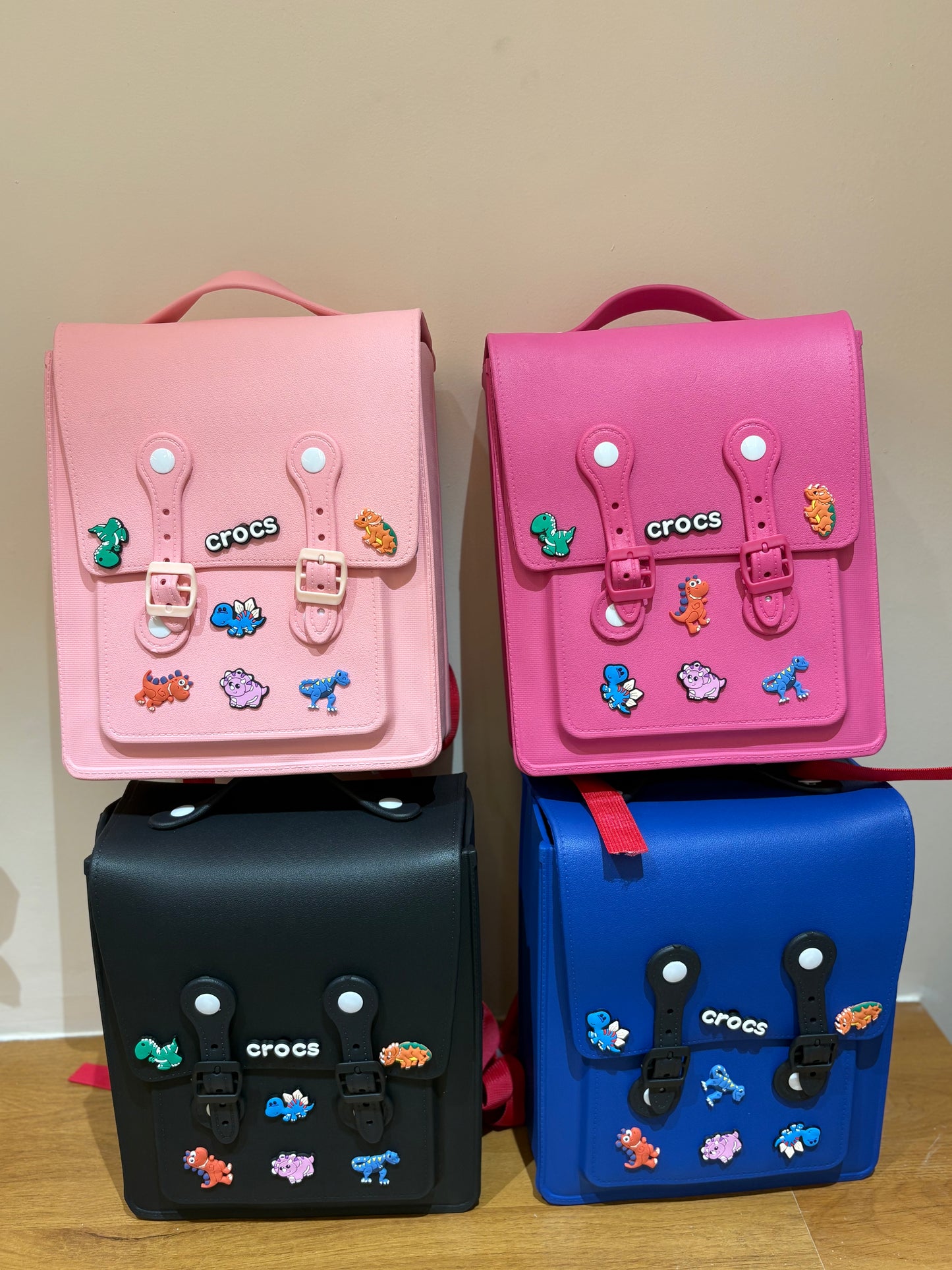 🌸 Premium Motif Kids Backpack | Dino Charm Edition 🦖✨