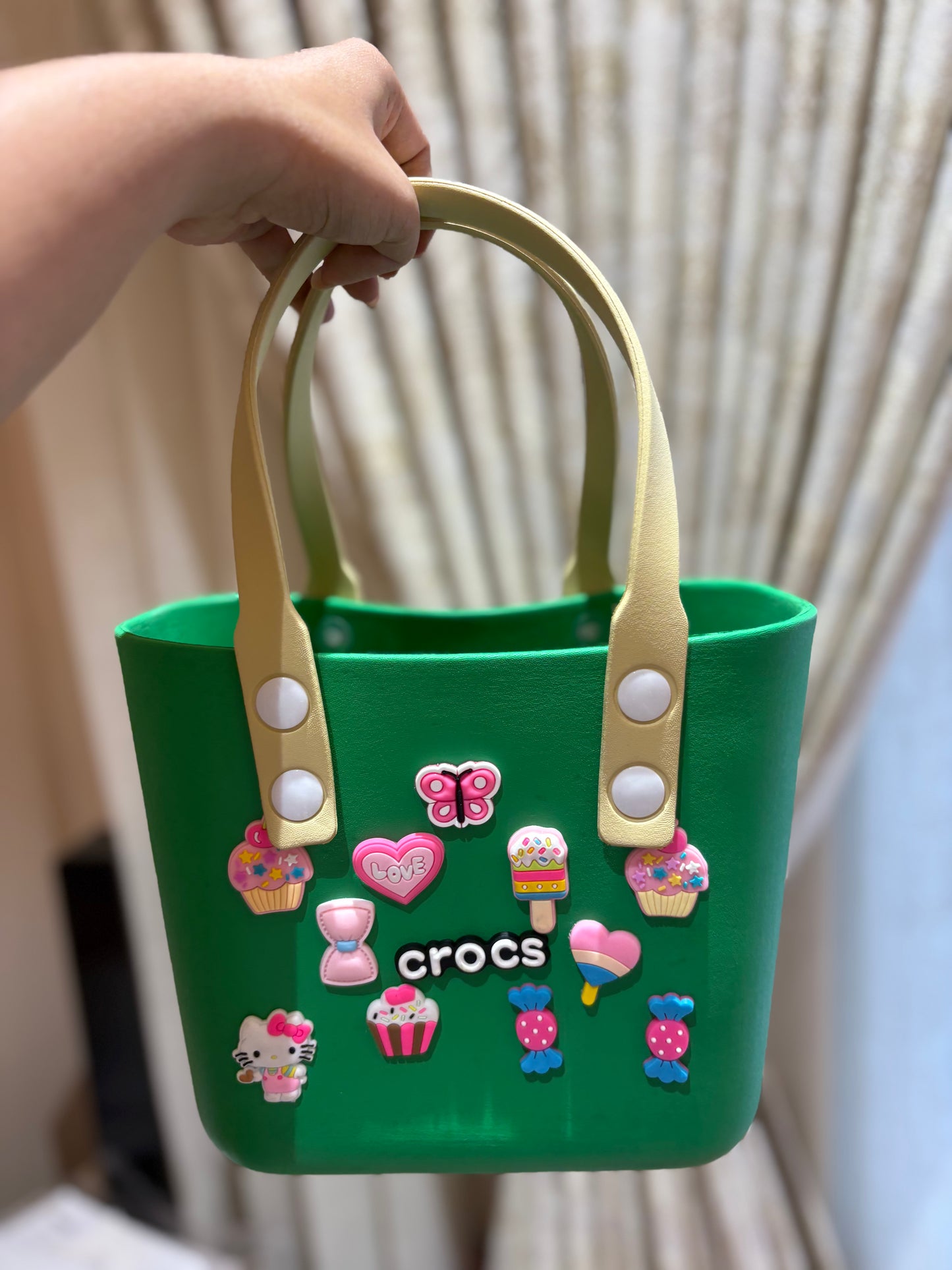 👜Mini Charm Tote Bag with Motifs