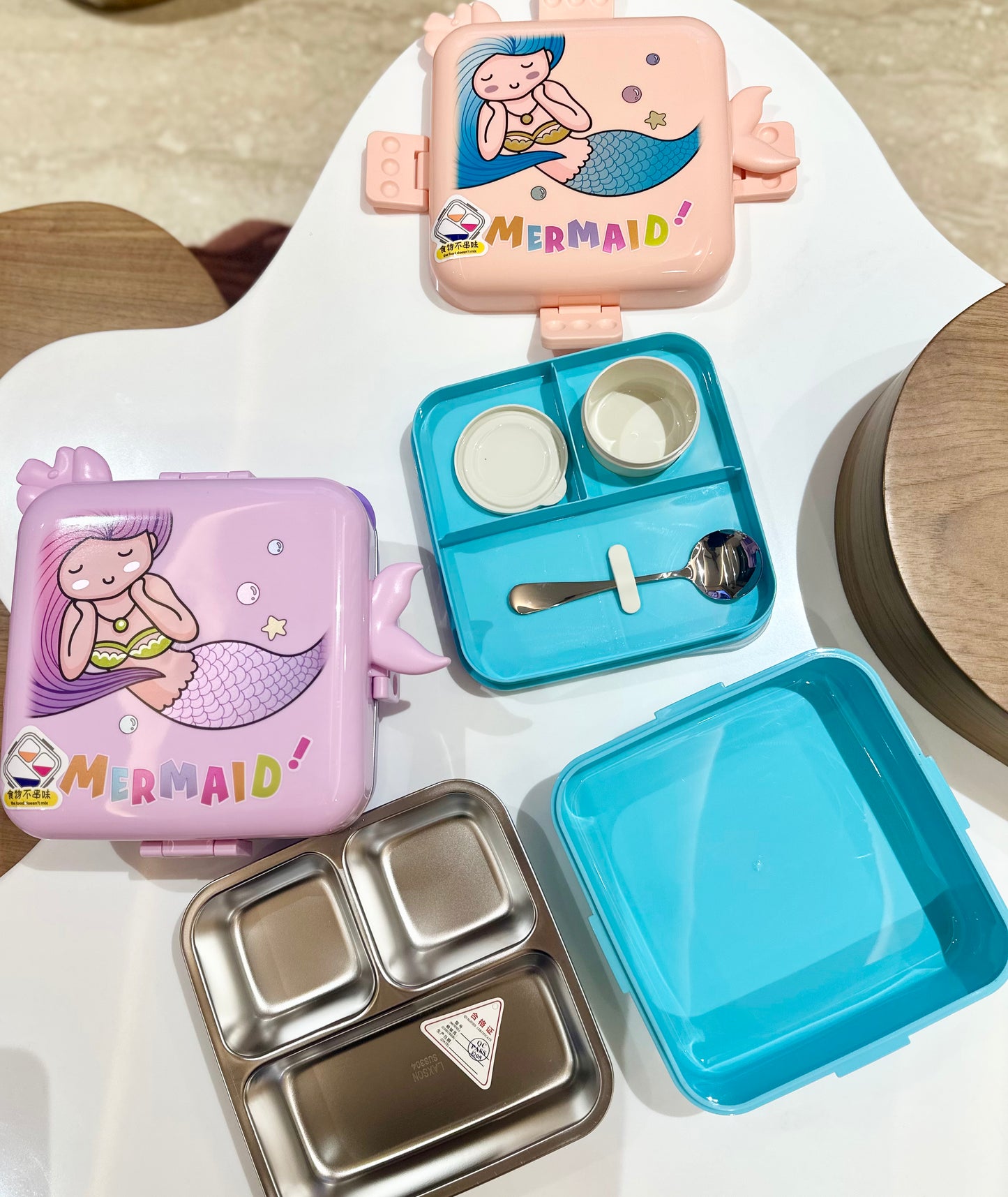 KIDS STAINLESS STEEL BENTO LUNCH BOX 1100ML