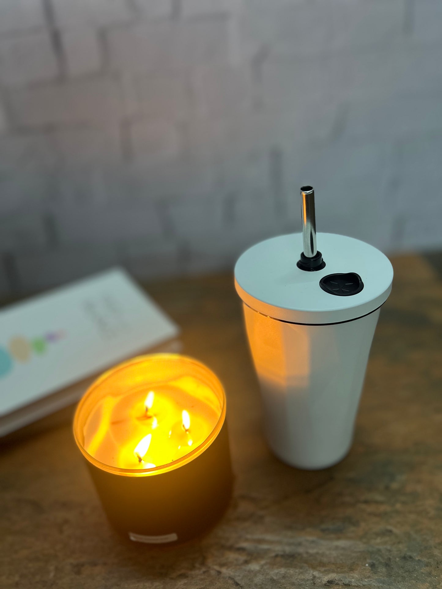 Premium 600ml Stainless Steel Matte Sipper Tumbler Flask with Straw & Cap | Free 5 Stickers